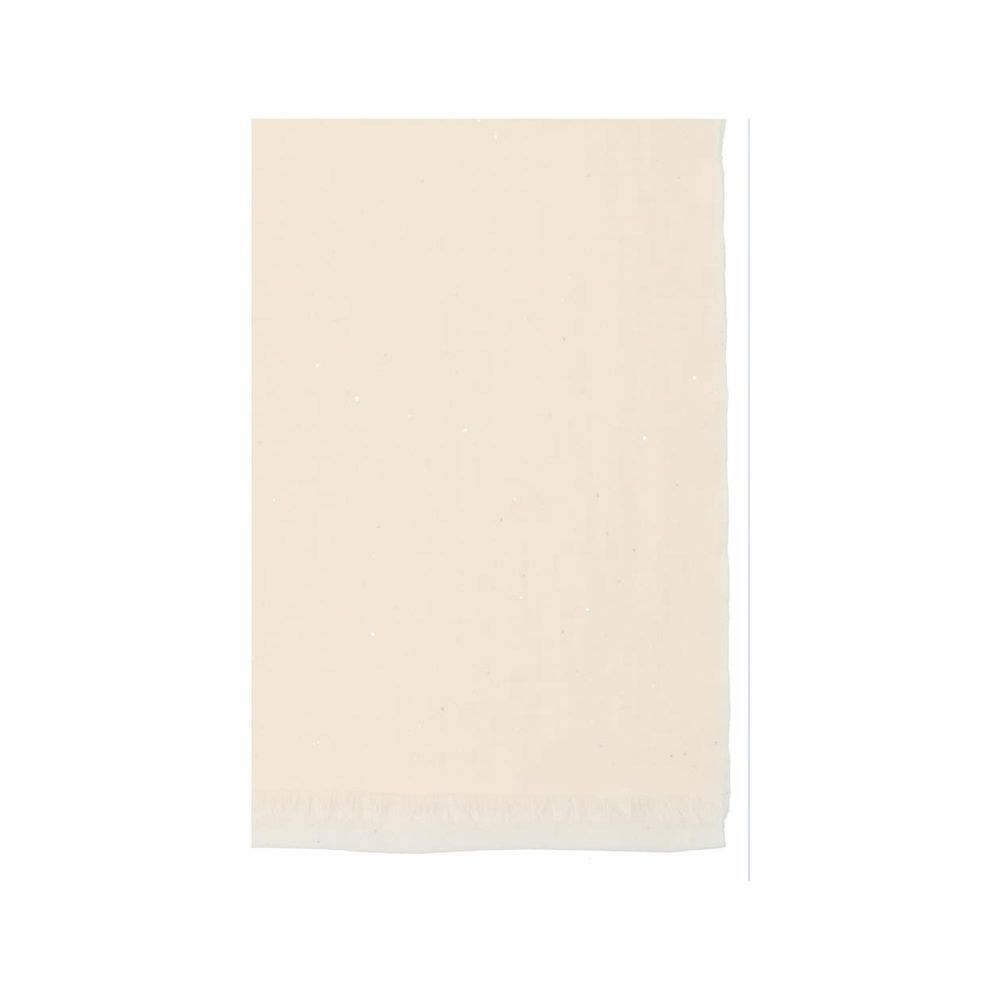 Faliero Sarti White Wool Scarf