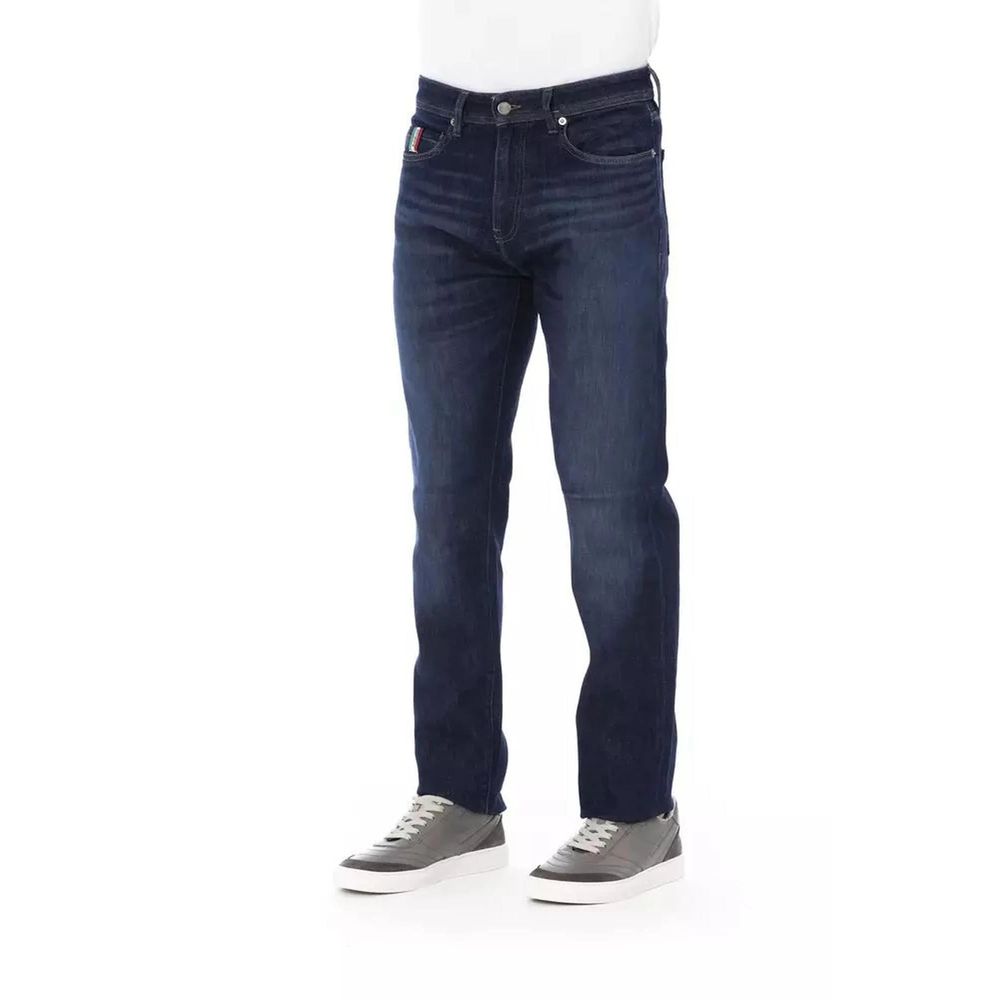 Baldinini Trend Blue Cotton Jeans Denim