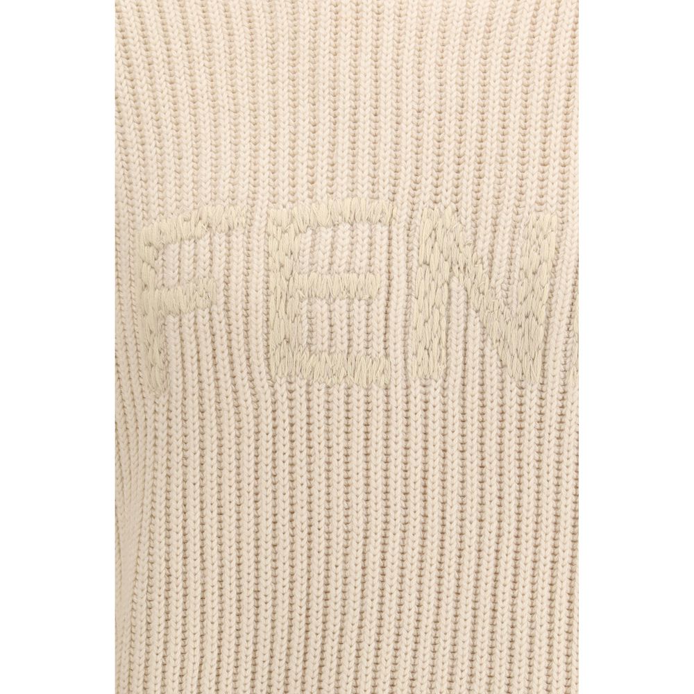 Fendi Beige Fleece Wool Sweatshirt