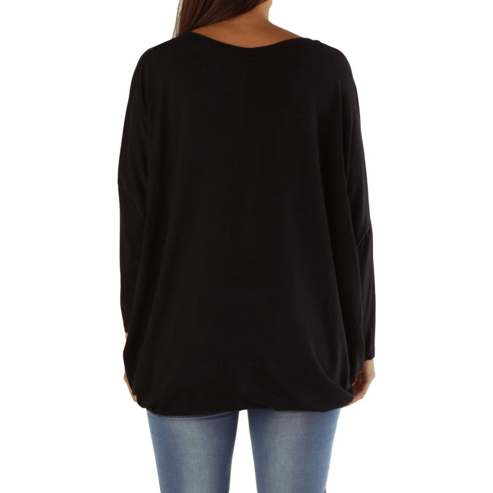 Met Black Viscose Sweatshirt