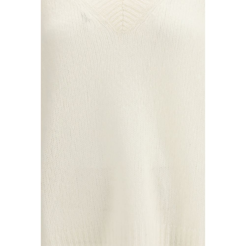 Lisa Yang White Cashmere Sweater