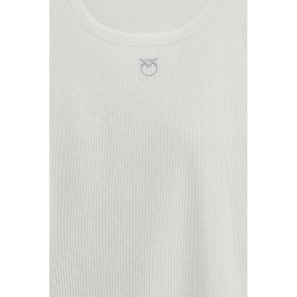 PINKO White Cotton Tank Tops