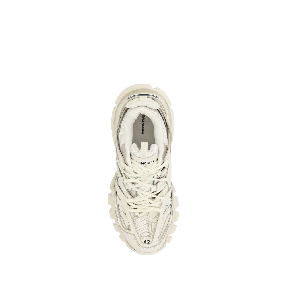 Balenciaga White Polyethylene Athletic Sneakers