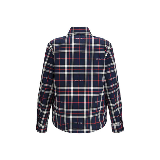 Gucci Blue Cotton Jacket