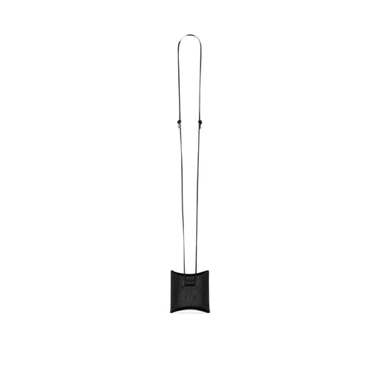 Saint Laurent Black Calfskin Airpod Holder