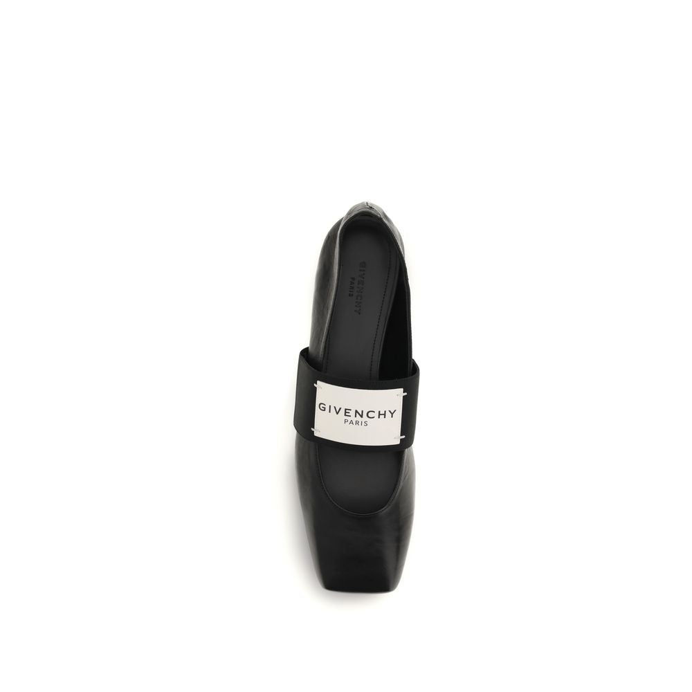 Givenchy Black Lamb Ovis Aries Aries Ballet Flats