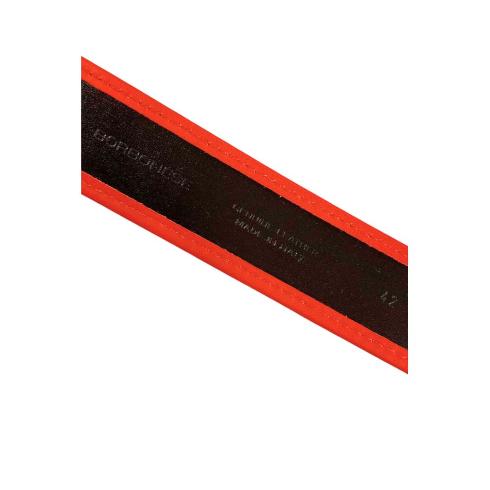 Borbonese Orange Leather Women Belt