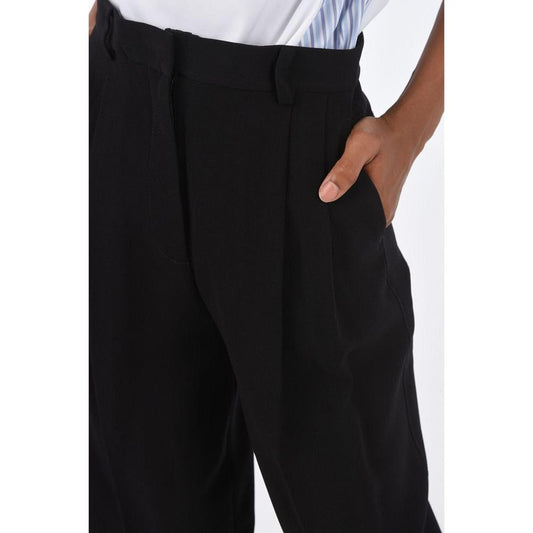Tory Burch Black Acetate Casual Pants