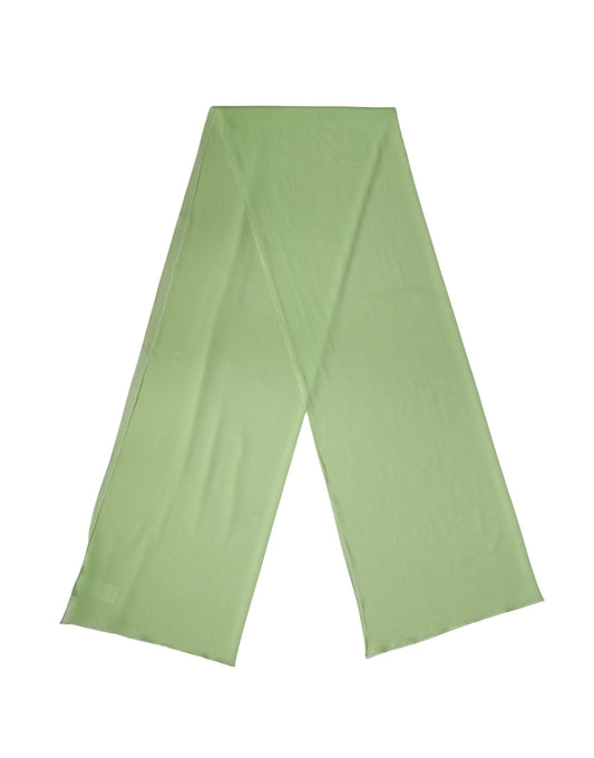 Dolce & Gabbana Light Green Silk Neck Wrap Shawl Stole 200cm x 64cm Scarf