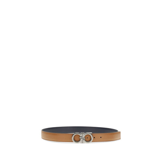 Ferragamo Brown Calf Leather Bos Taurus Regular Belt
