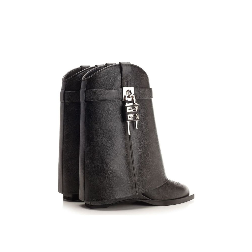 Givenchy Black Leather Ankle Boots
