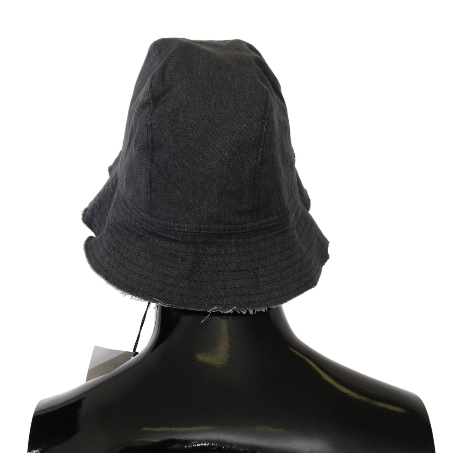 Costume National Black Washed Wide Brim Outdoor Bucket Hat