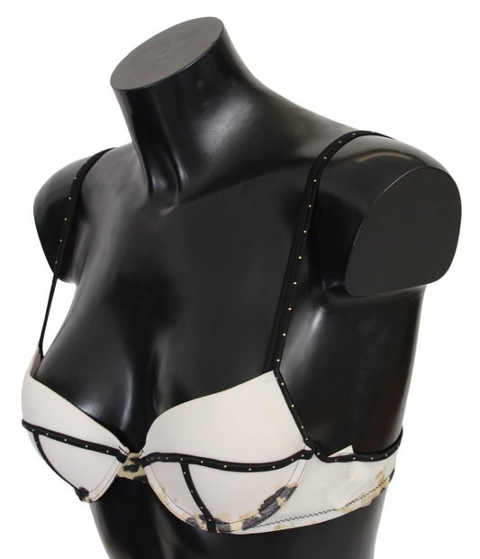 Just Cavalli White Polyester Spandex Push Up Bra Underwear
