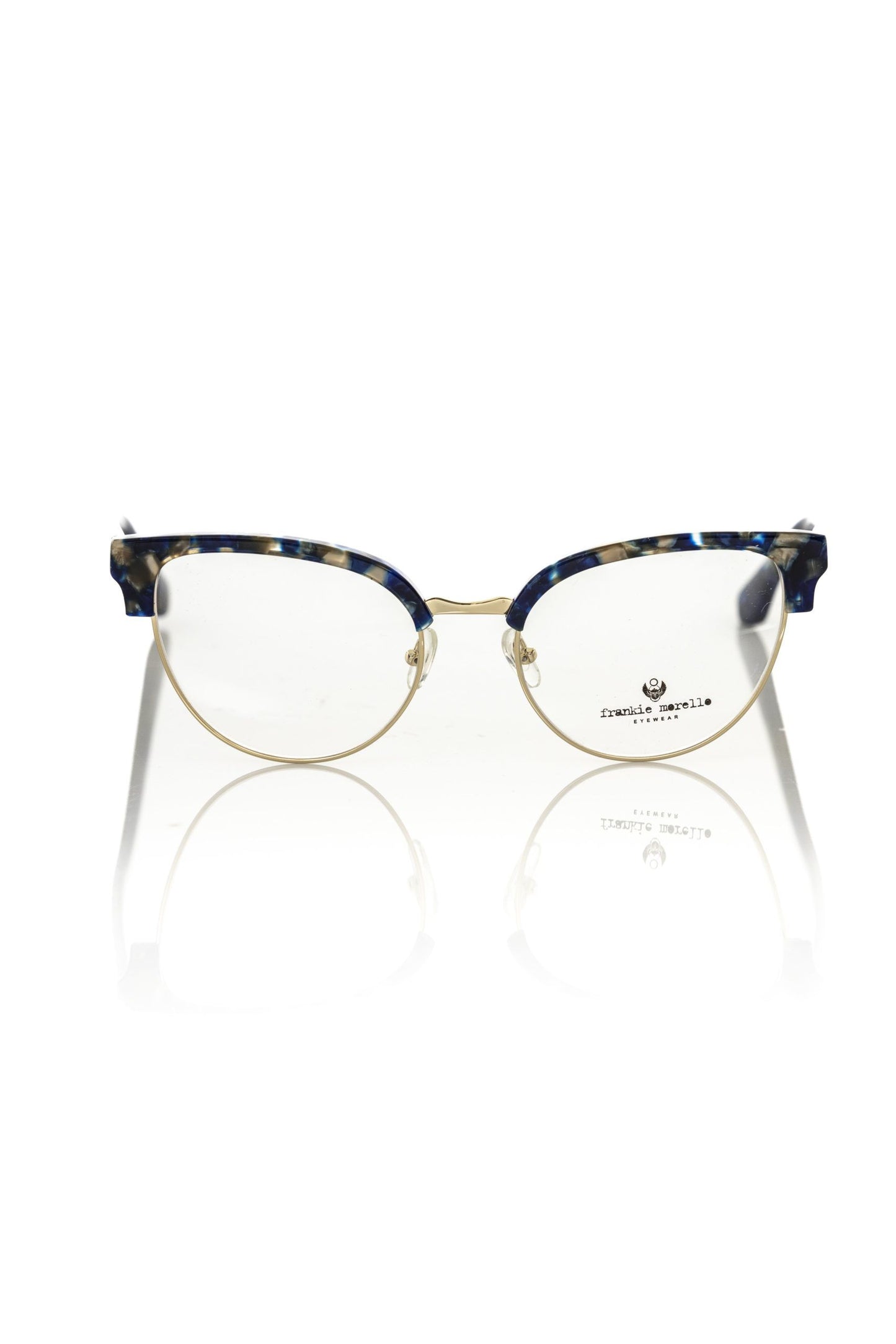 Frankie Morello Blue Metallic Women's Eyeglass Frame