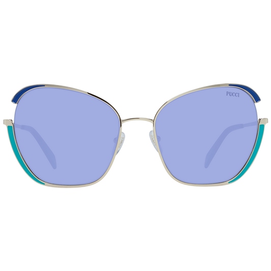 Emilio Pucci Gold Metal Sunglasses