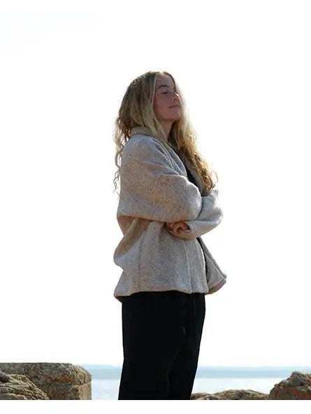 314 Bruc Jacket Organic Wool Beige