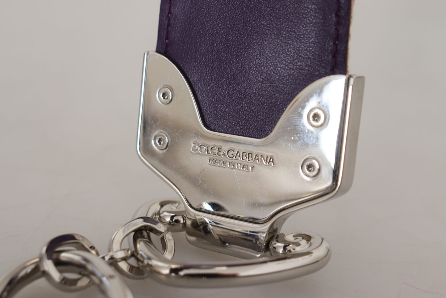 Dolce & Gabbana Multicolor Floral Appliques Metal Shoulder Strap