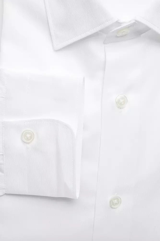 Robert Friedman White Cotton Men's Shirt