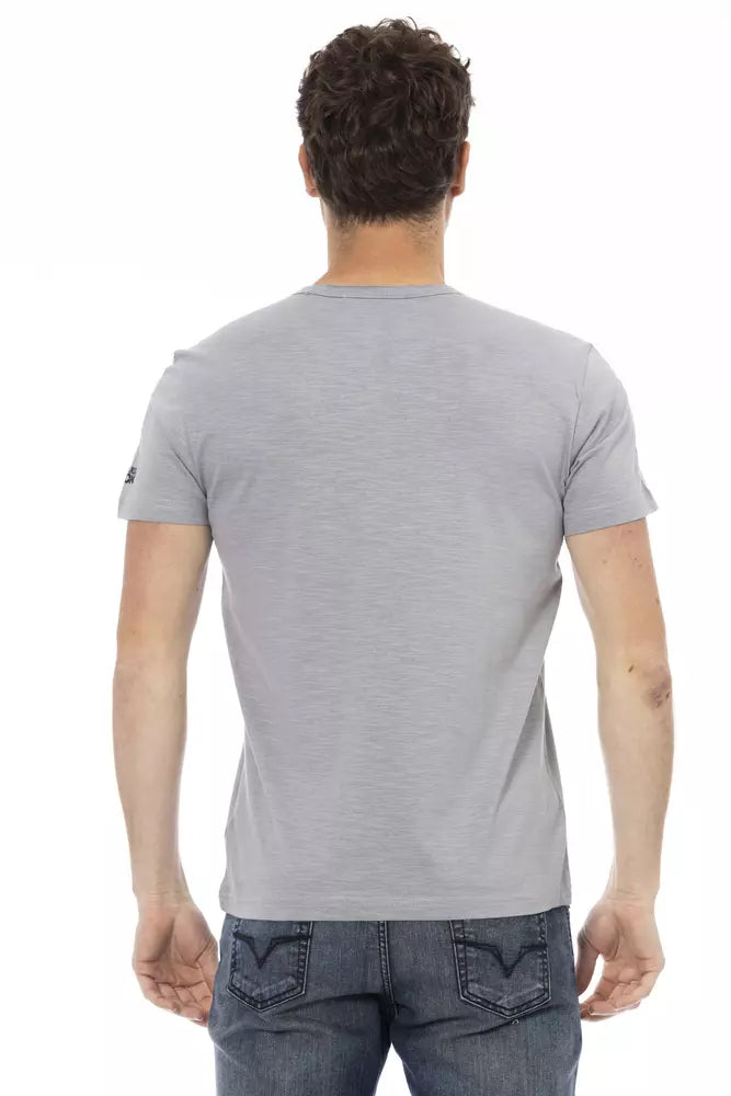 Trussardi Action Gray Cotton Men's T-Shirt