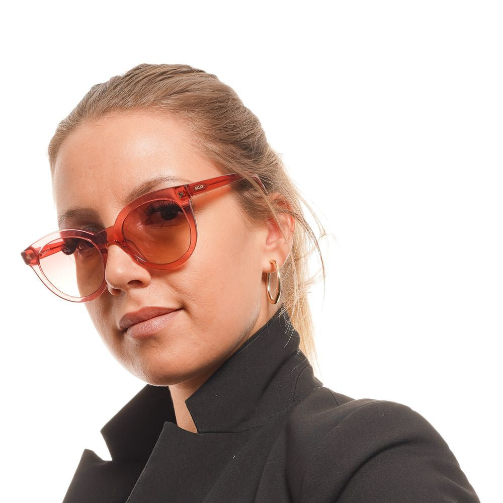 Bally Red Acetate Sunglasses