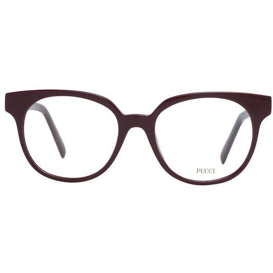 Emilio Pucci Burgundy Plastic Glasses (Frames)