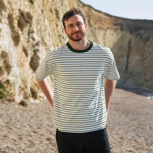 Men's Striped Oversized T-Shirt