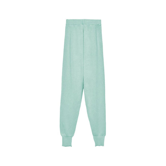 Hinnominate Green Wool Blend Women Pants