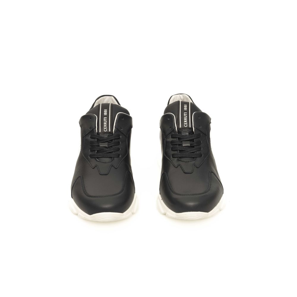 Blue Cowhide Men Sneaker