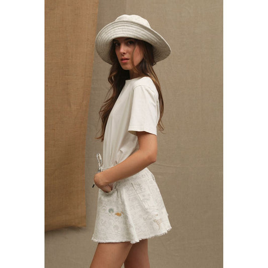 Don The Fuller "White Cotton Women T-Shirt"