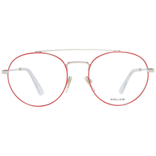 Police Red Metal & Plastic Glasses (Frames)