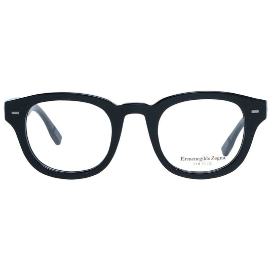 Ermenegildo Zegna Black Plastic Glasses (Frames)