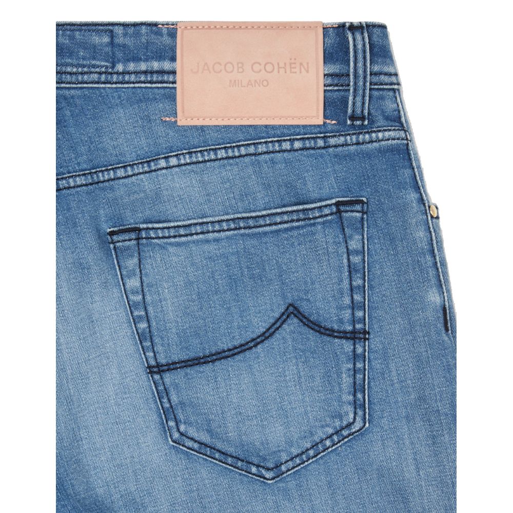 Jacob Cohen Blue Cotton Men Jeans