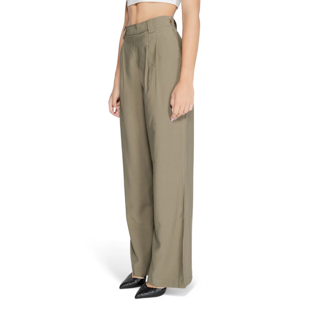 Morgan De Toi Green Cotton Pant