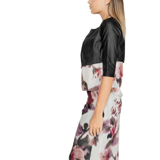 Rinascimento Black Polyethylene Cardigan