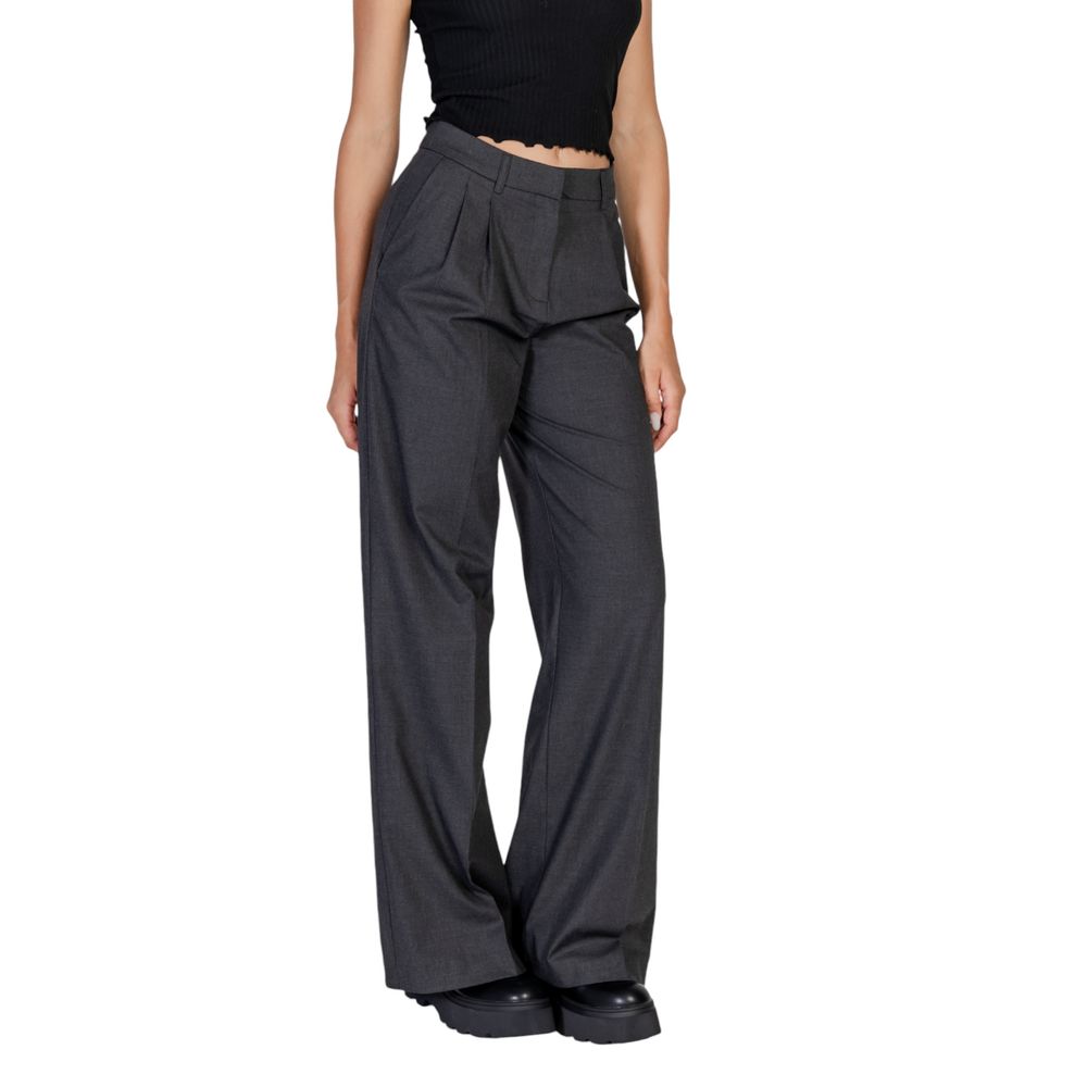 Morgan De Toi Gray Polyester Pant