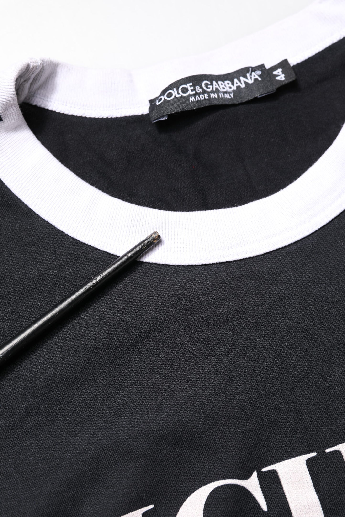 Dolce & Gabbana Black Sicilia Crew Neck Short Sleeve T-shirt