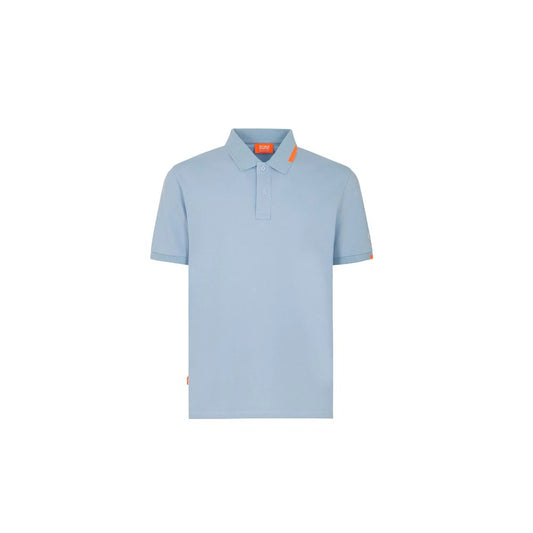Suns Light Blue Cotton Men Polo Shirt