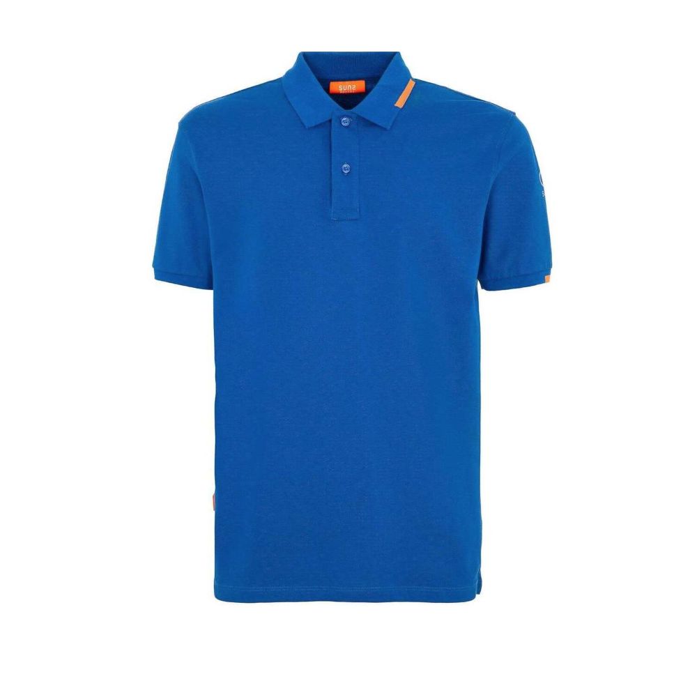 Suns Blue Cotton Polo Shirt