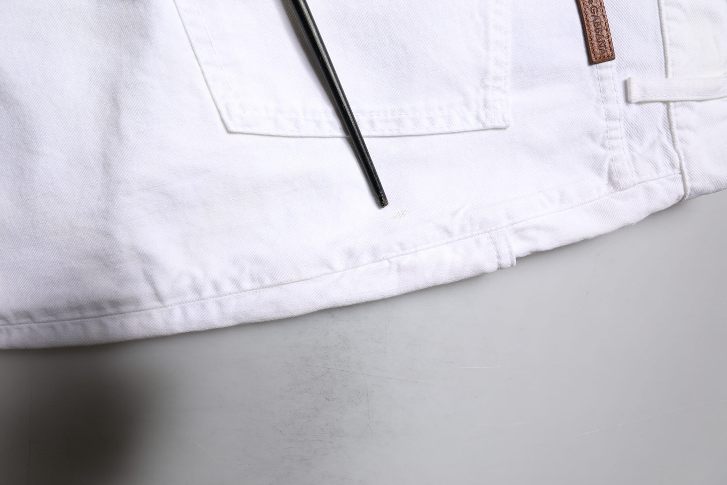 Dolce & Gabbana White Cotton Straight Men Denim Jeans