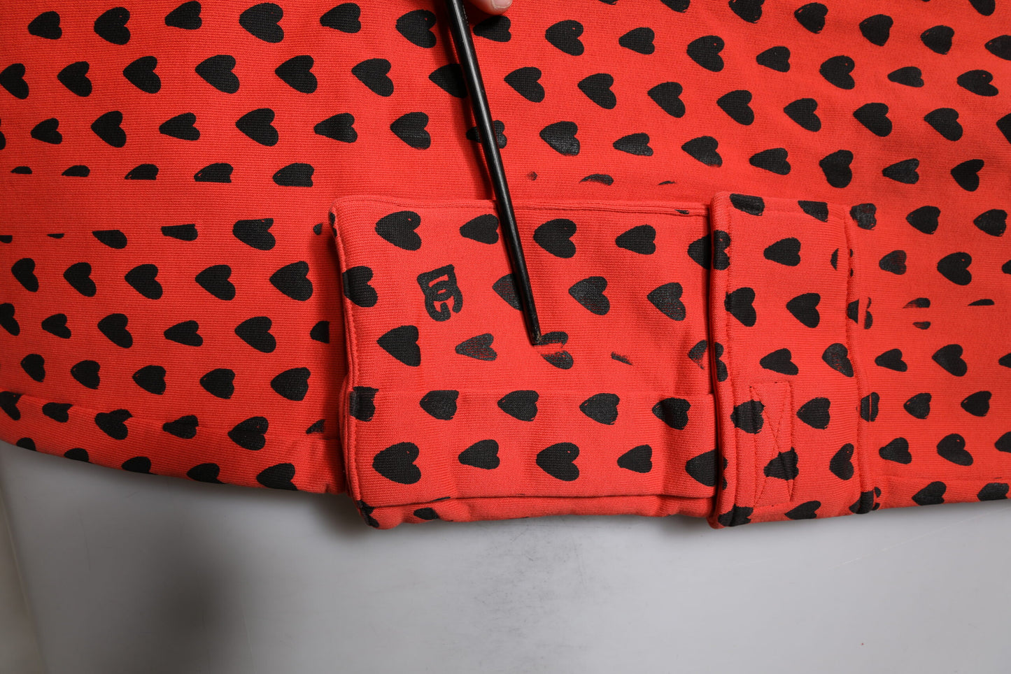 Dolce & Gabbana Red Hearts Cargo Jogger Men Sweatpants Pants