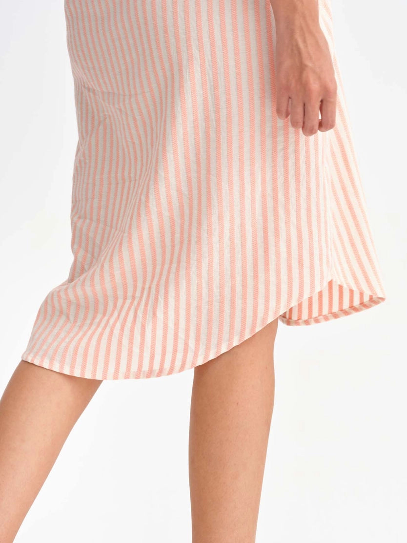 772 Oval Dress - Organic Fishbone Jacquard