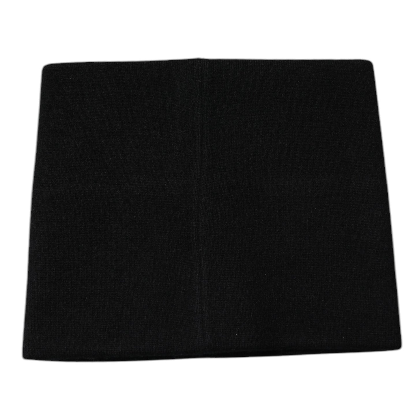 Dolce & Gabbana Black Cashmere DG Logo Square Handkerchief Scarf