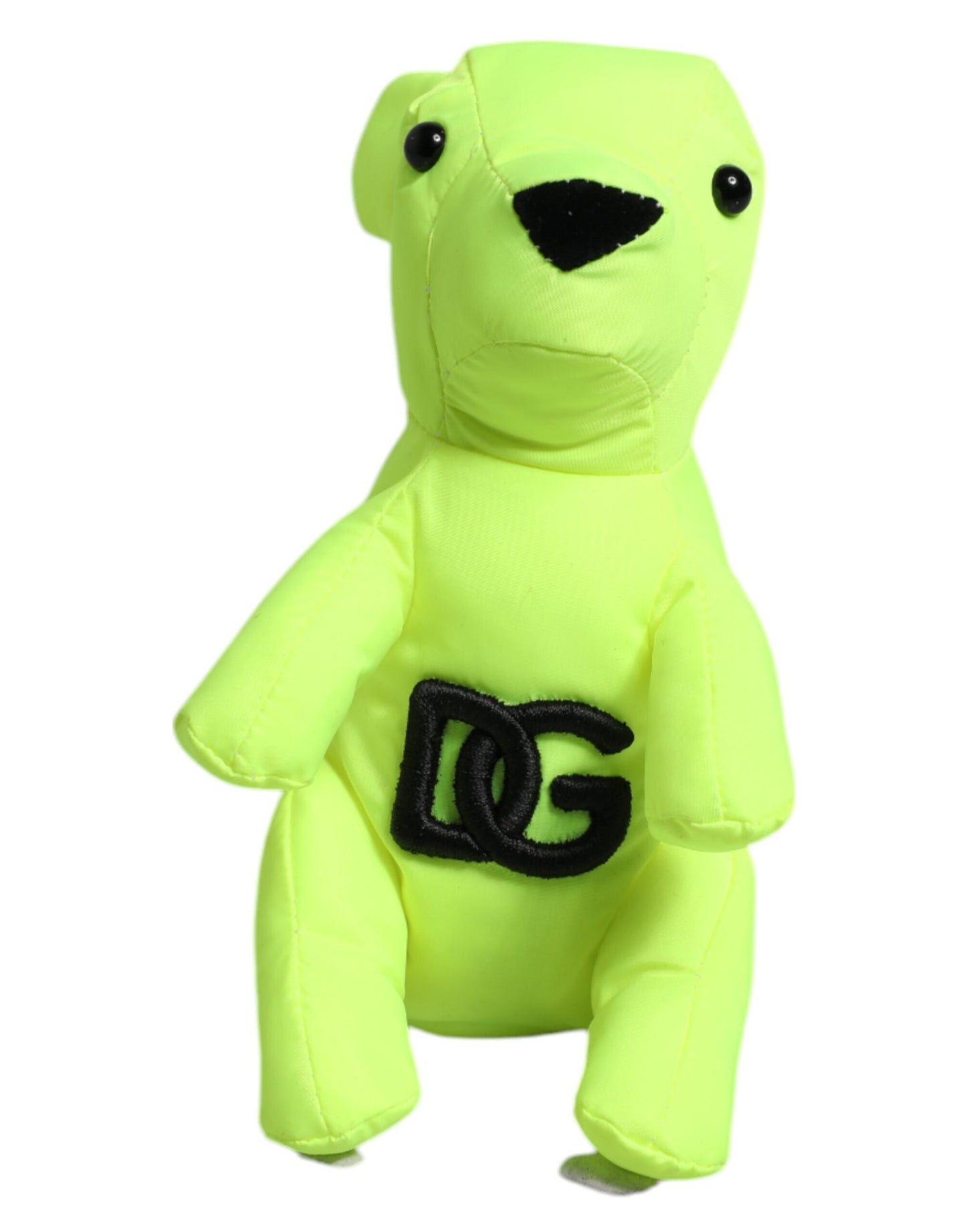 Dolce & Gabbana Green Bear Embroidered Logo Keychain Clasp Keyring