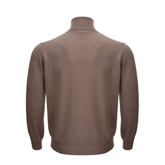 KANGRA Brown Wool Turtleneck