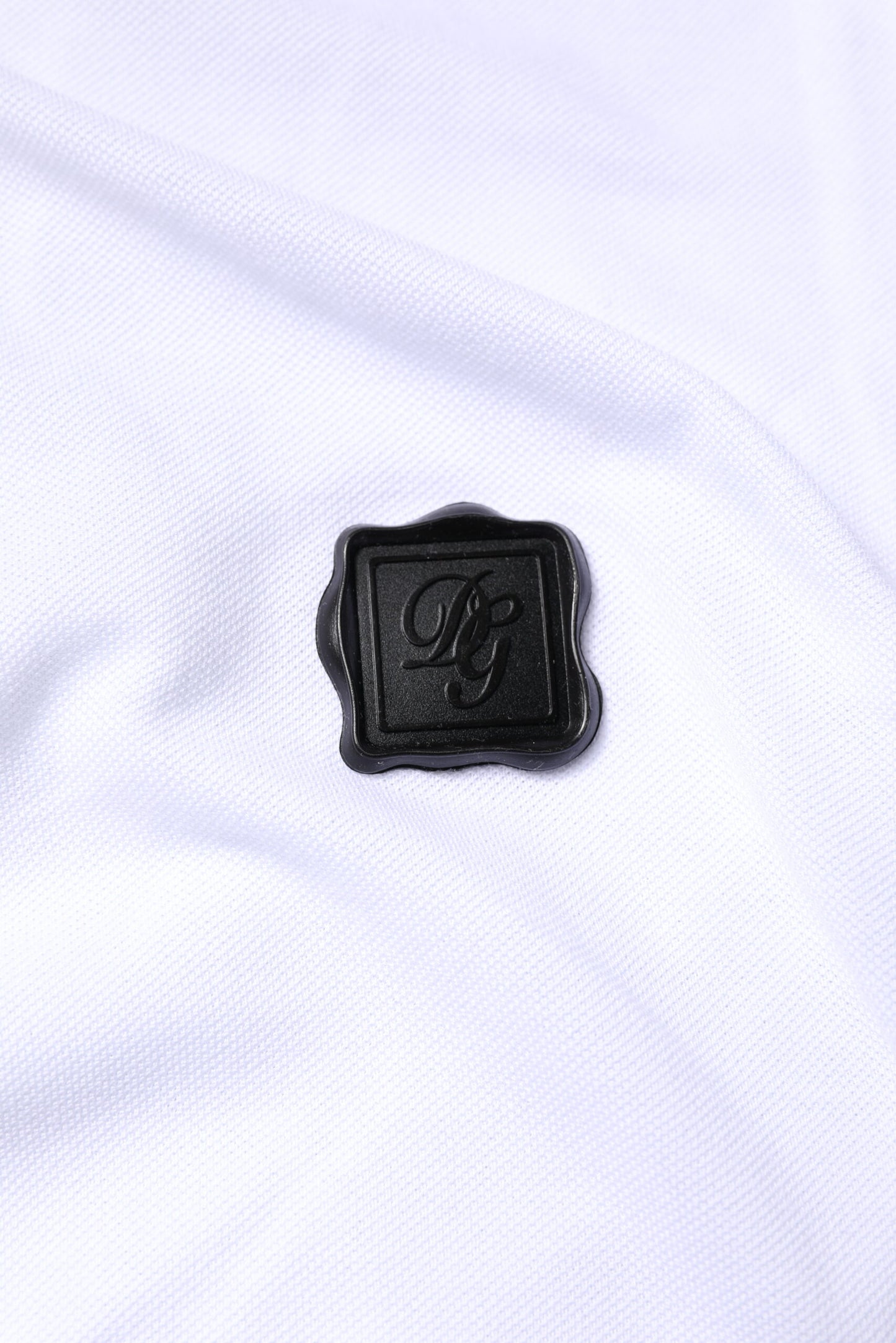 Dolce & Gabbana White Cotton Logo Collared Polo T-shirt