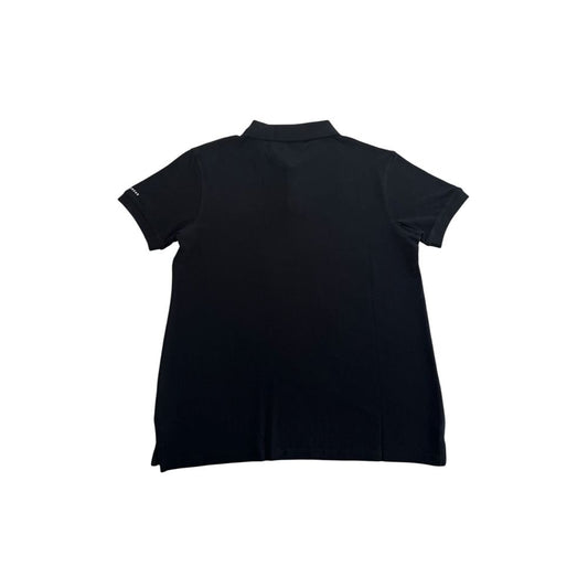 Trussardi Beachwear Black Cotton Men Polo Shirt
