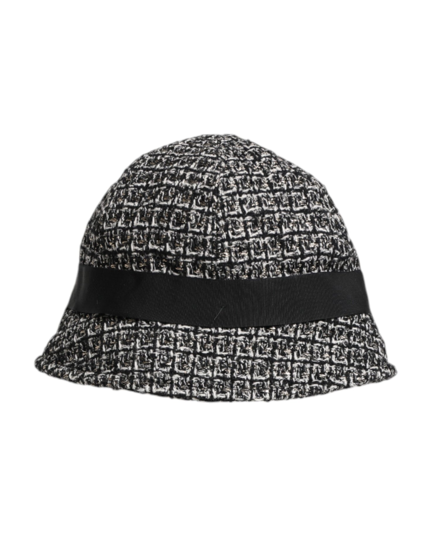Dolce & Gabbana Black Cotton Blend Bucket Hat