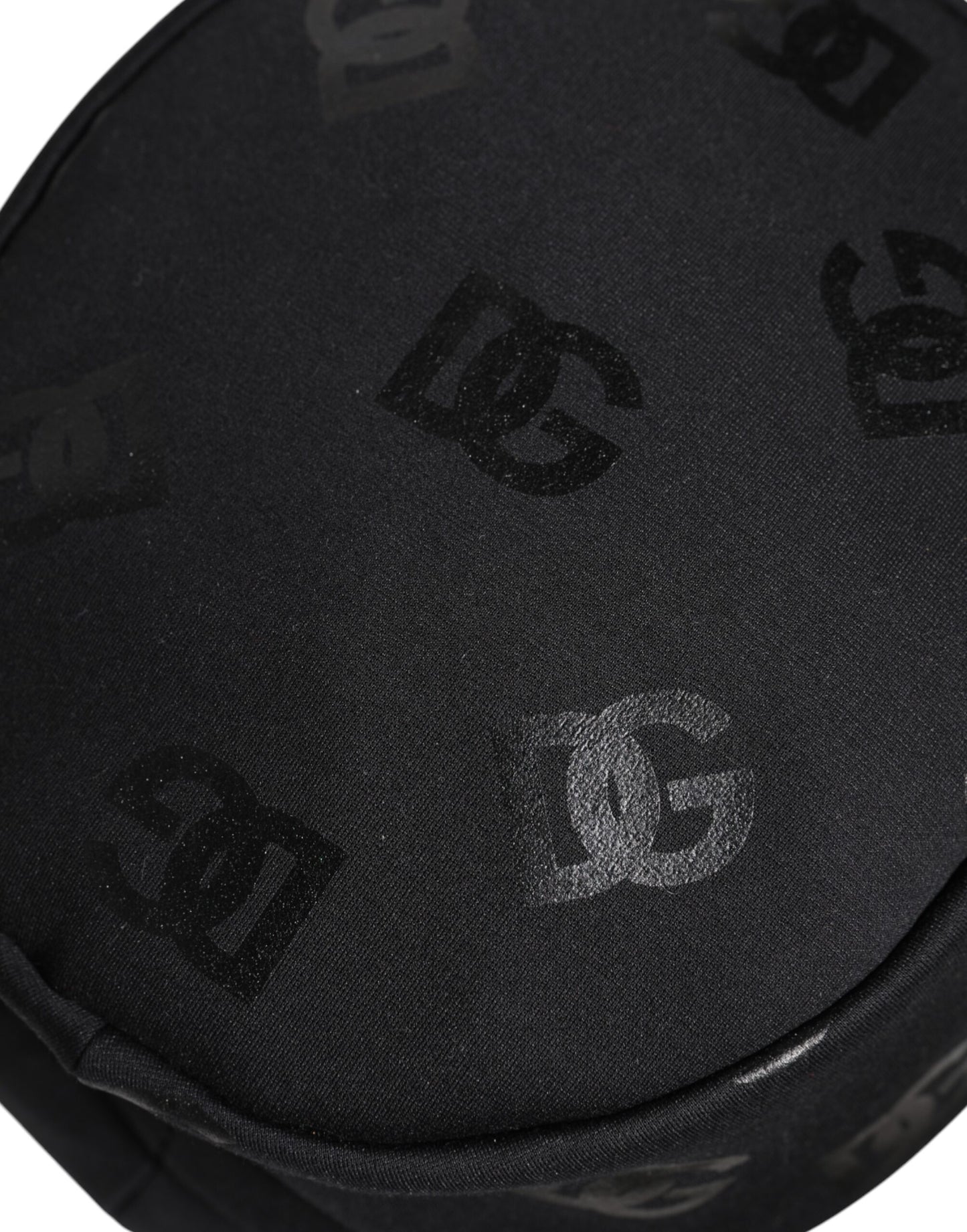 Dolce & Gabbana Black DG Monogram Polyester Jacquard Bucket Hat