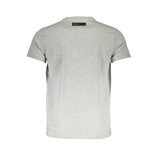 Plein Sport Gray Cotton T-Shirt