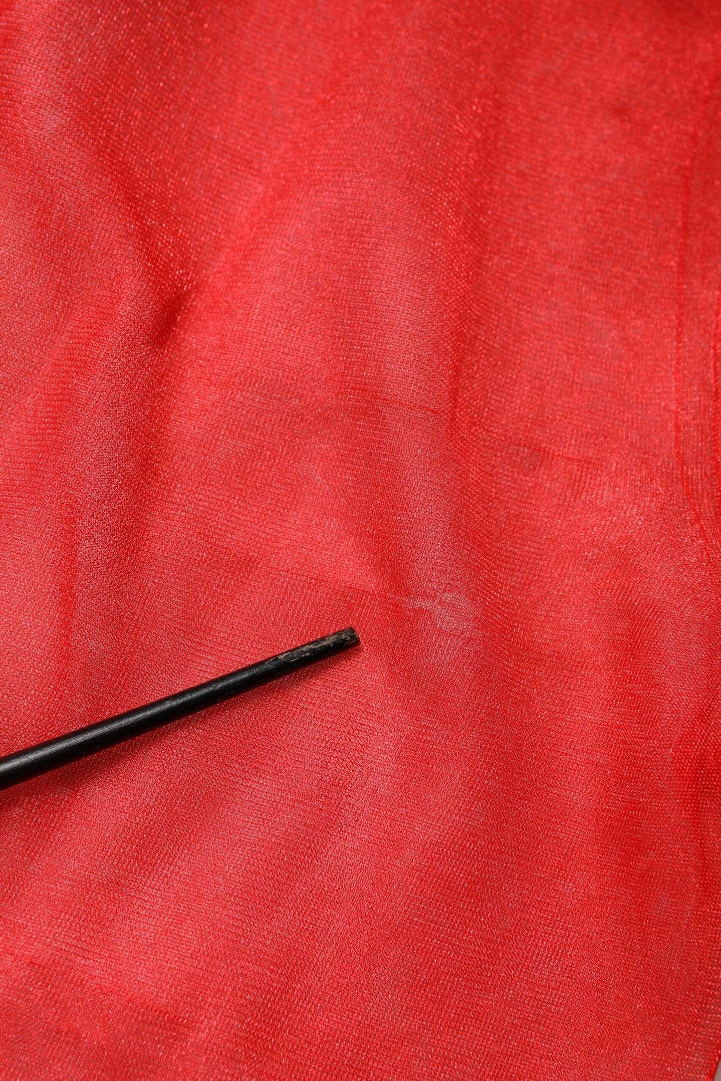 Dolce & Gabbana Red Tulle Turtleneck Long Sleeve Blouse Top